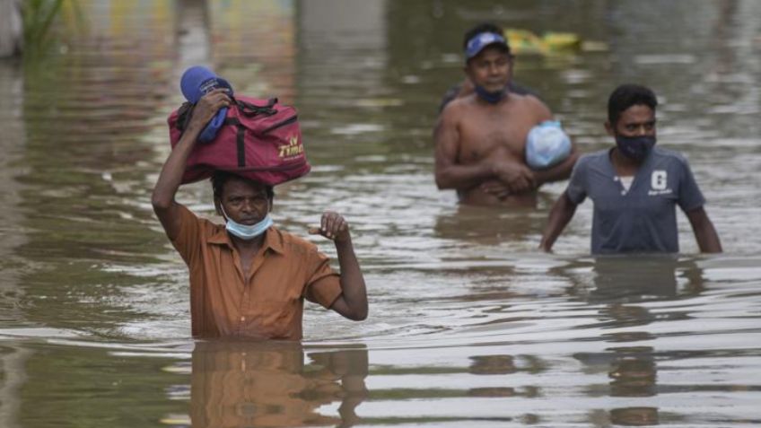 Sepultados y ahogados: Mueren 14 personas en Sri Lanka por lluvias torrenciales