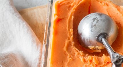 Refréscate de una forma saludable en esta temporada de calor con este helado de papaya