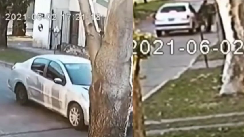 FUERTE VIDEO: A plena luz del día, intentan 'levantar' a joven; se tira del auto y la atropellan