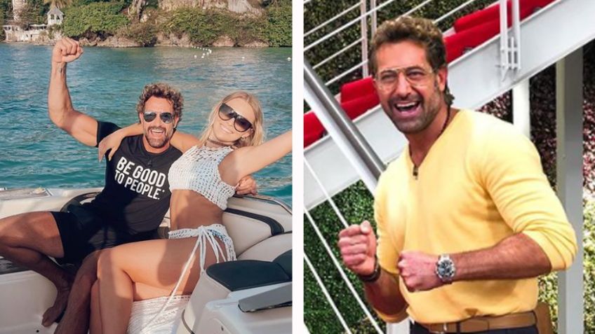 "Da pena ajena el abuelito": Gabriel Soto se come a besos a Irina Baeva y lo destrozan en Instagram