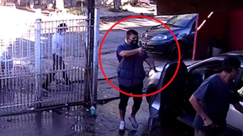 FUERTE VIDEO: A sangre fría, sicario irrumpe en lavado de autos y ejecuta a Daniel frente a su padre