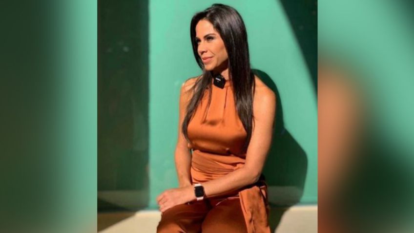 Paola Rojas luce tremendo vestido azul desde Televisa y recibe inesperada visita en foro: "En shock"