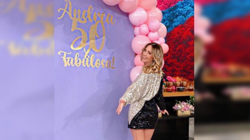 Tras convertirse en madre e 'infidelidad', Andrea Legarreta celebra sus 50 años y así es cómo luce