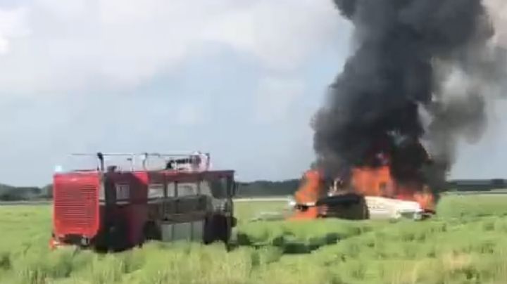 (VIDEO) Brutal tragedia: Aeronave se desploma en Durango; hay heridos y víctimas mortales