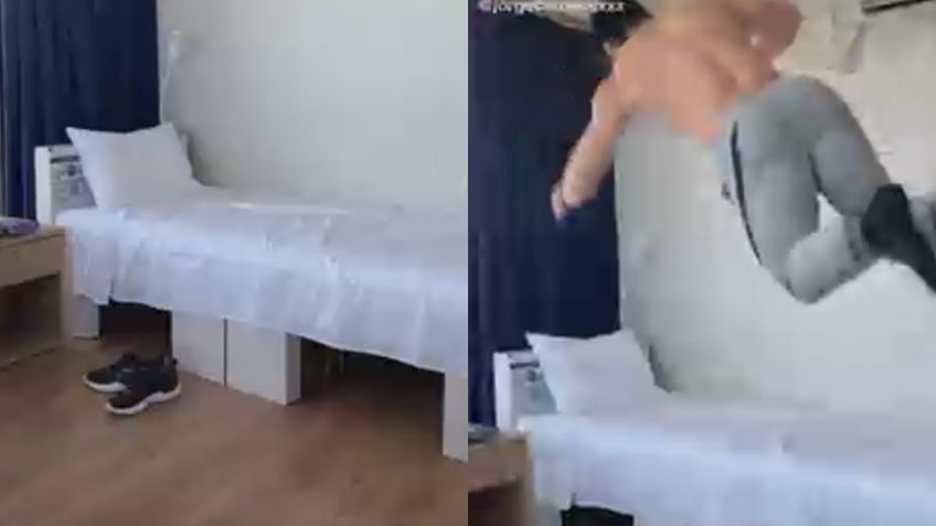 VIDEO: ¿Son resistentes? Atleta de los Juegos Olímpicos desafía a las camas 'anti sexo'