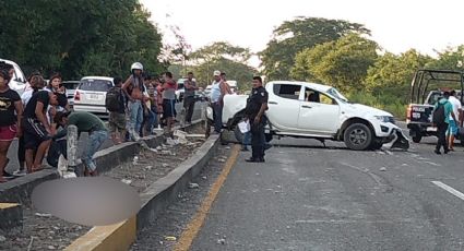 Obrero muere en accidente vial sobre carretera; la camioneta dio varias vueltas