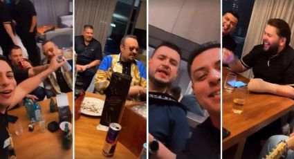 VIDEO: ¡Se fueron de parranda! Pepe Aguilar aparece junto a Eduin Caz, Edén Muñoz y El Fantasma