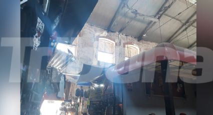 Guaymas: Techo en el Mercado Municipal en riesgo de colapsar; poco a poco se cae