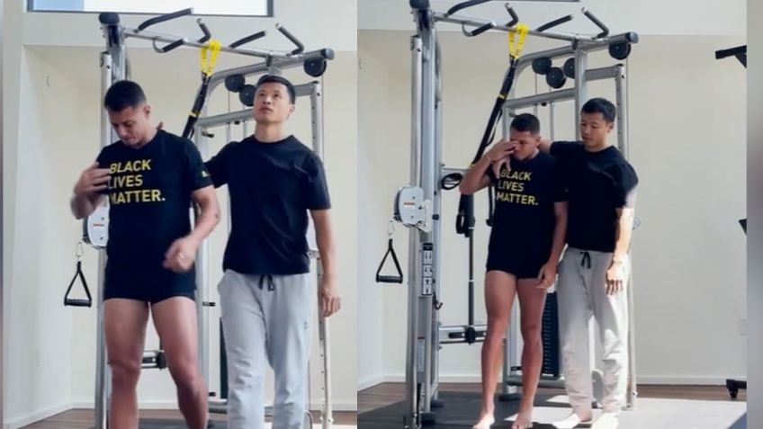 VIDEO: ¿Problemas personales? En pleno entrenamiento, 'Chicharito' no aguanta más y rompe en llanto