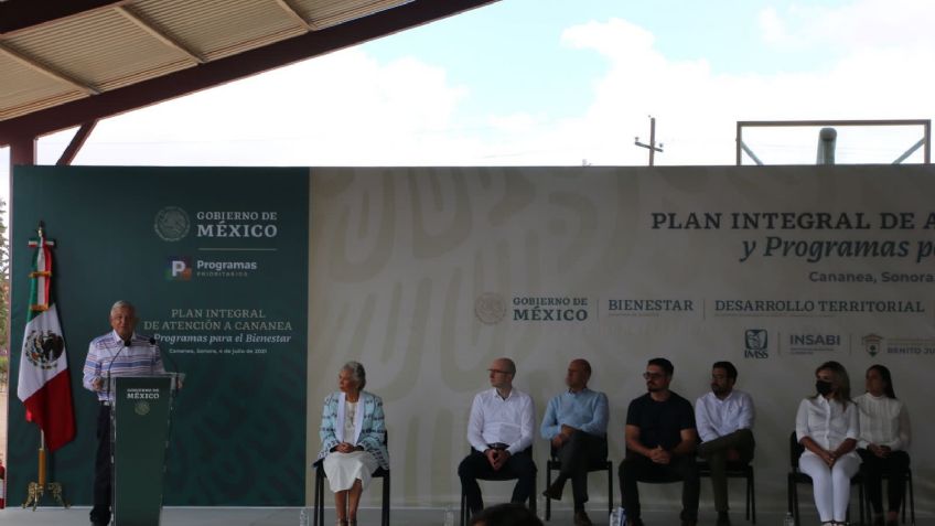 Atención integral, contaminación y programas del Bienestar, las metas de AMLO en Cananea