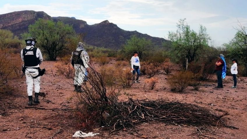 Localizan nuevos restos humanos en predio de Guaymas; fueron totalmente calcinados