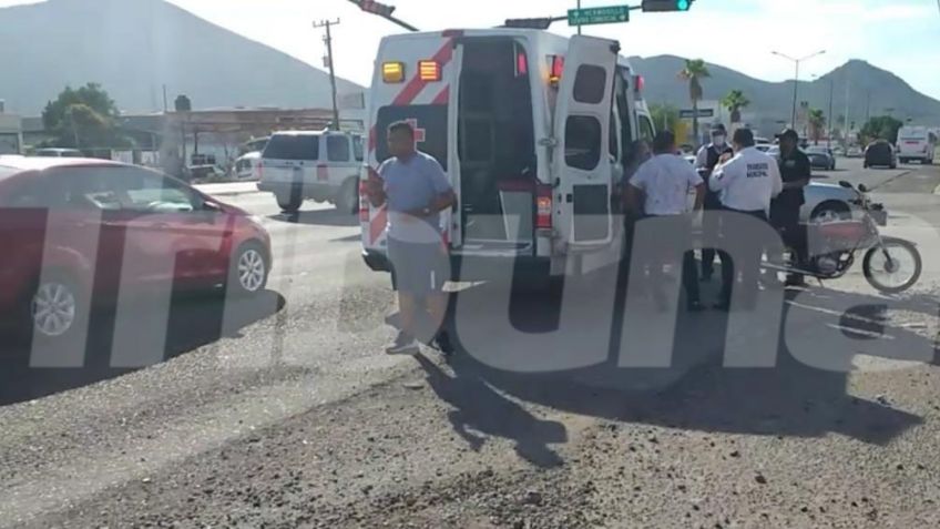 Guaymas: Motociclista es atropellado en la Carretera Internacional; iba a exceso de velocidad