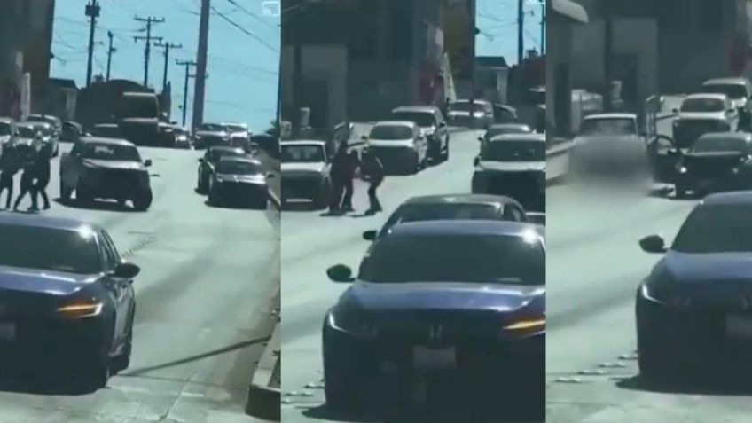FUERTE VIDEO: A sangre fría, sicarios 'levantan' y matan a joven a media calle por deuda de drogas