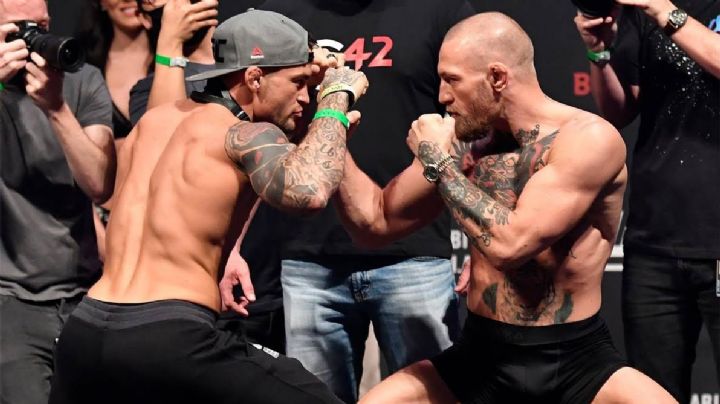 Se viene la guerra: McGregor y Poirier libran la báscula en tensa ceremonia de pesaje