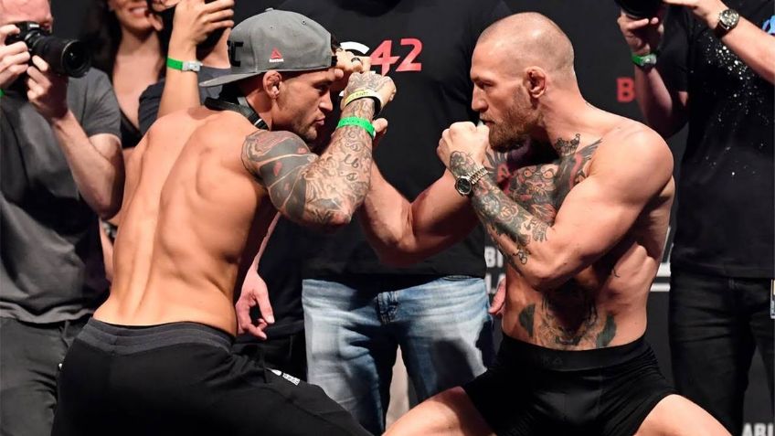 Se viene la guerra: McGregor y Poirier libran la báscula en tensa ceremonia de pesaje
