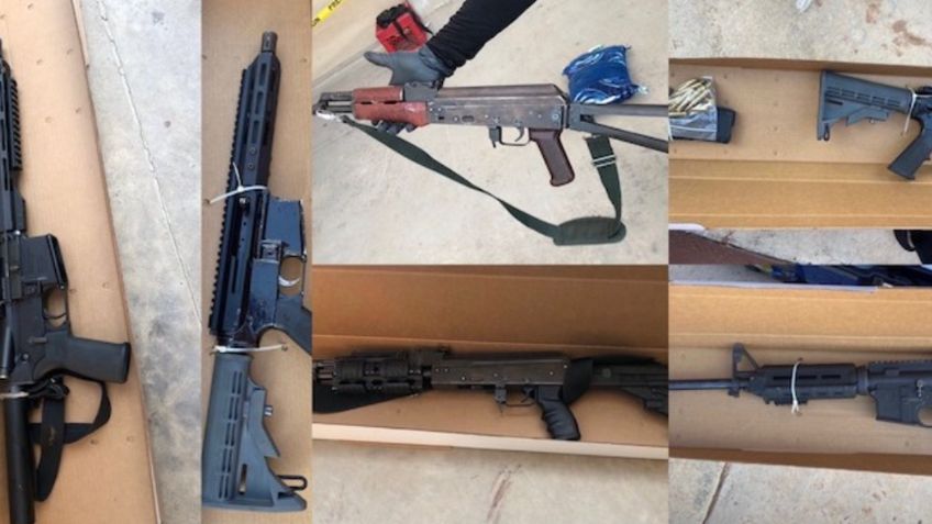 Aseguran armas de alto poder y drogas en Guaymas; hay ocho presuntos sicarios detenidos