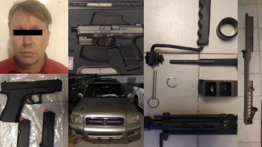 Nogales: Lo sorprenden con armas de fuego al intentar cruzar la frontera Sonora-Arizona