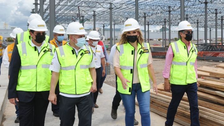 Claudia Pavlovich constata avance de obra de Stanley Black & Decker para operar en diciembre