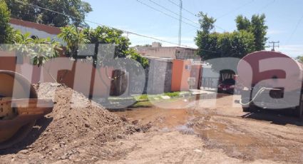 Cajeme: Obra de reparación inconclusa causa molestias a los vecinos de la colonia Miravalle