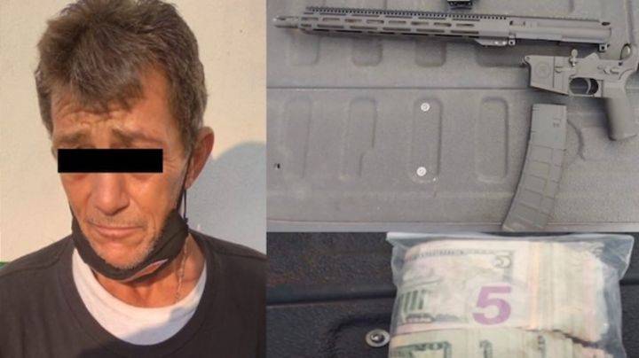 Capturan a sujeto armado en frontera Sonora-Arizona; transportaba un arma de alto poder