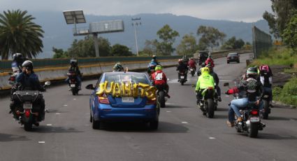 VIDEO: Así recuerdan motociclistas a las víctimas del accidente en la México-Cuernavaca