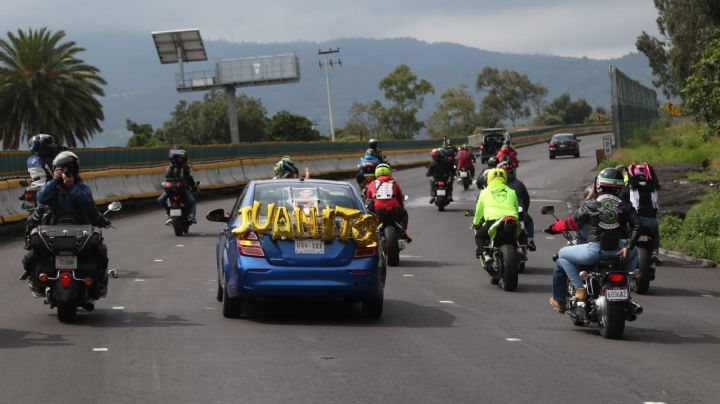 VIDEO: Así recuerdan motociclistas a las víctimas del accidente en la México-Cuernavaca