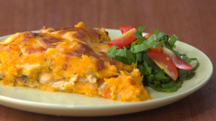 ¡Perfecto para las tardes de otoño! Disfruta de un delicioso pastel de calabaza con pollo