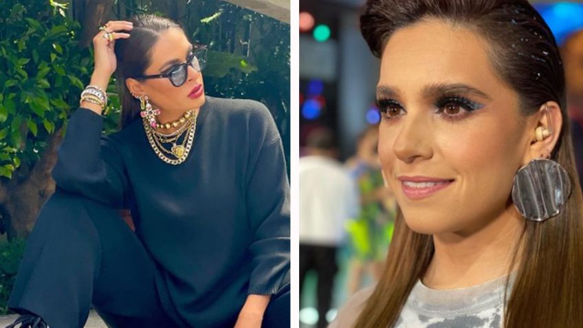 Galilea Montijo llega a foros de Televisa con arriesgado 'outfit' y Tania Rincón ¿la destroza?