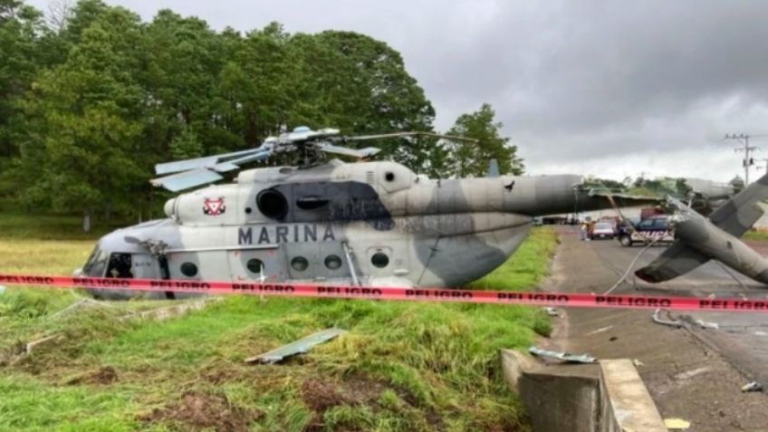 VIDEO: Así fue el desplome del helicóptero donde viajaba el secretario de Gobierno de Veracruz