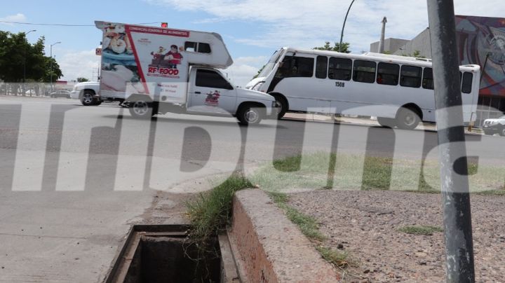 ¡Precaución! Continúan los robos de tapaderas de alcantarillas en Ciudad Obregón
