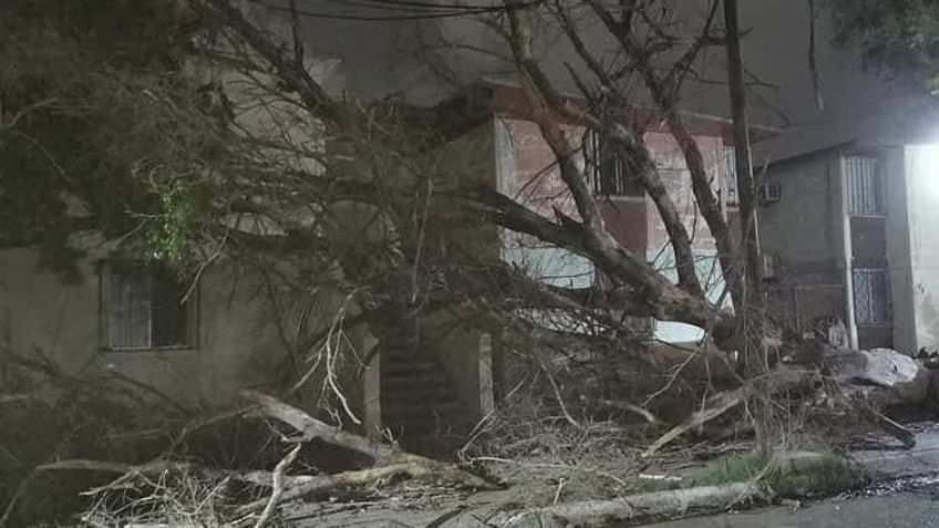Ciudad Obregón: Fuertes vientos deja un edificio caído y más de 12 horas sin luz en diversas colonias 