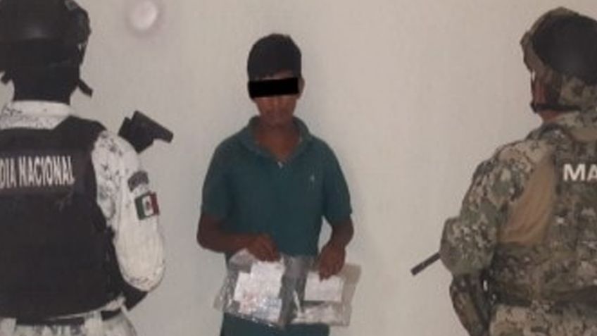 Cajeme: Sorprenden a Pablo en plena venta de metanfetamina y lo ponen tras las rejas