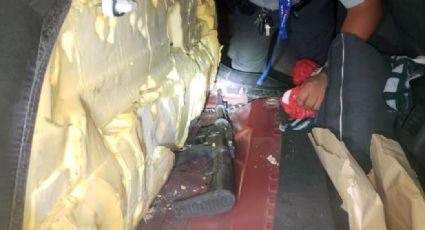 Nogales: Lo descubren al intentar contrabandear armamento oculto en carrocería de auto