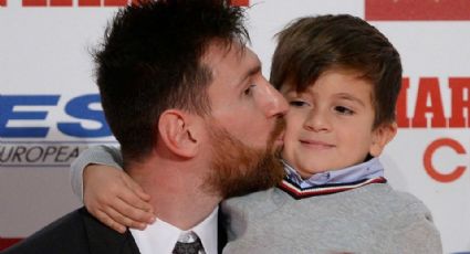 El hijo de Lionel Messi lo defiende de un grupo de molestos aficionados