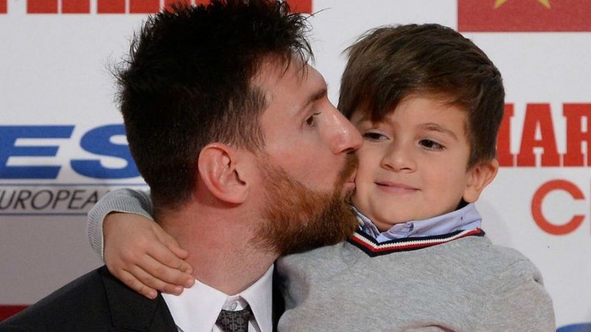 El hijo de Lionel Messi lo defiende de un grupo de molestos aficionados