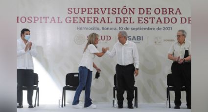 Claudia Pavlovich entrega a AMLO la obra del nuevo Hospital General del Estado de Sonora