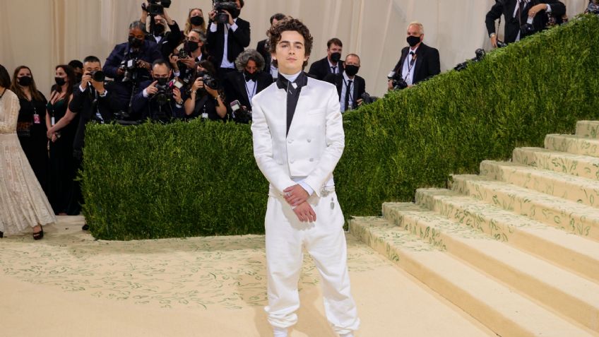 Timothée Chalamet llega al MET Gala 2021; minutos antes subió un misterioso VIDEO a Instagram