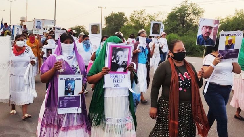 A 2 meses de la desaparición de siete yaquis, sus familias marchan para exigir justicia