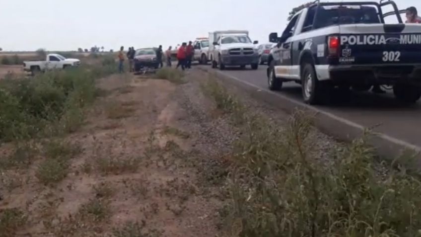 Trágico accidente en el Valle del Yaqui deja saldo de un motociclista sin vida