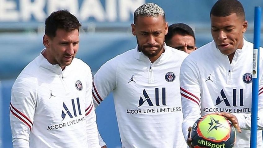 Messi, Mbappé y Neymar jugarán juntos por primera vez; así alineará el PSG en Champions
