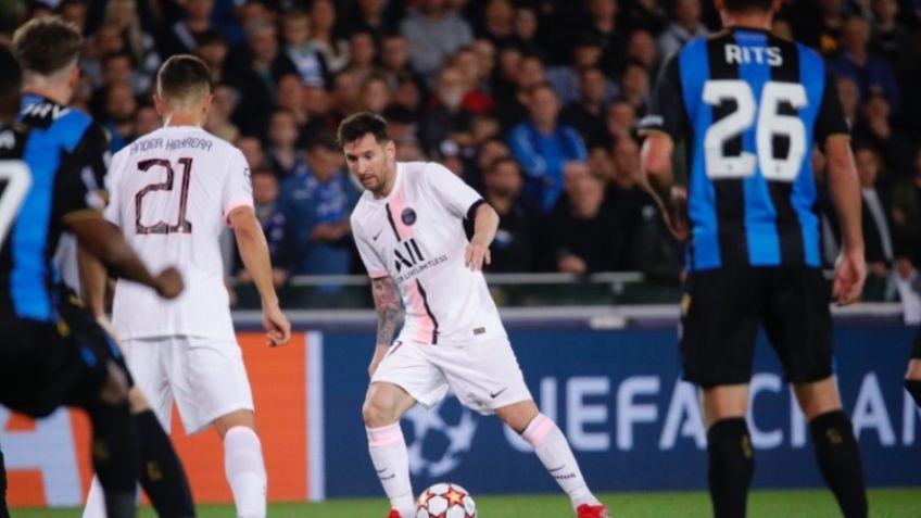 El tridente Messi-Neymar-Mbappé decepciona en empate del PSG contra Brujas