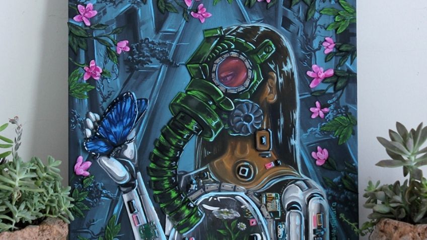 Cajemenses crean arte con tecnología reciclada para el concurso Artecología