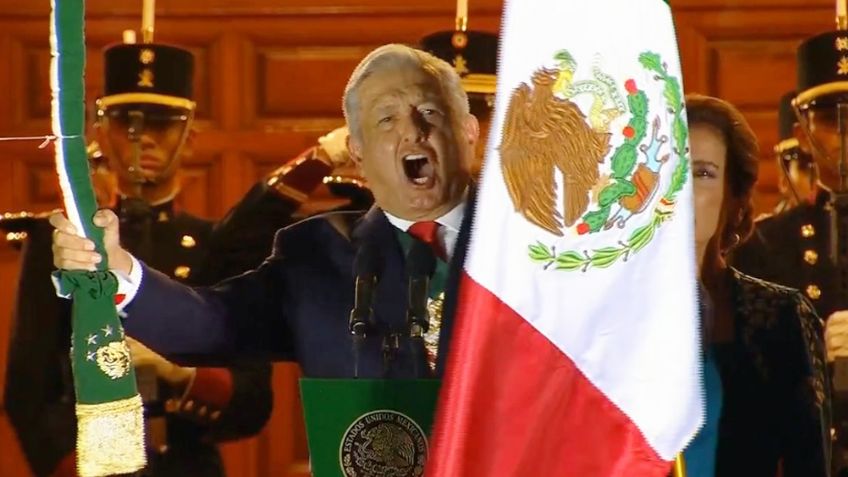 "Viva la justicia": Así dio AMLO el Grito de Independencia 2021, el segundo sin público