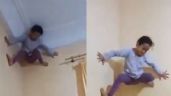 Foto ilustrativa de la nota titulada VIDEO: ¡Igual que 'Spiderman'! Una niña impacta a Twitter al escalar una pared sólo con sus manos