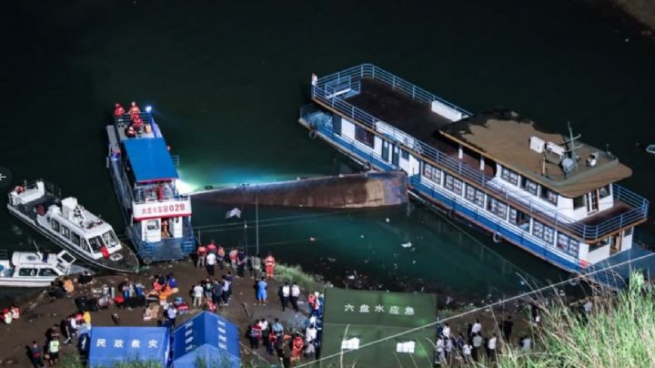 FOTOS: Este es el barco que naufragó en China; reportan víctimas mortales y desaparecidos