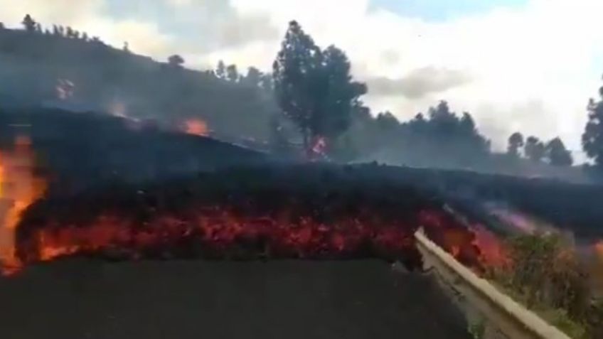 ¡Pánico en España! VIDEOS muestran erupciones volcánicas en la isla de La Palma en Canarias