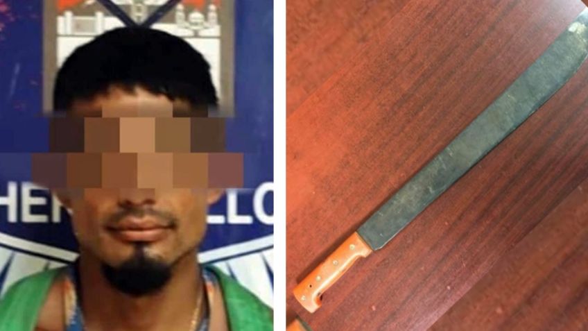 Tras persecución, atrapan a sujeto que mató a perro a machetazos en calles de Hermosillo