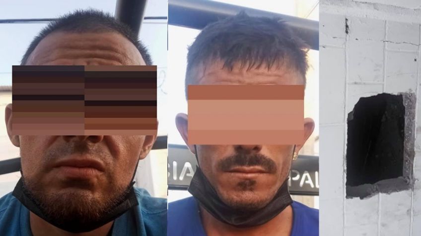 Hermosillo: Abrieron boquete en pared para robar pero fueron descubiertos y detenidos