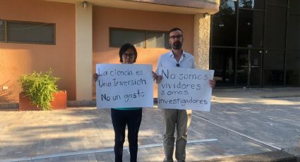 'Ciencia bajo protesta', la movilización del Conacyt en Obregón para exigir certeza laboral