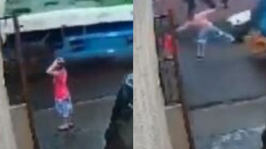 VIDEO: Un trabajador hace gala de sus rápidos reflejos al salvar a Lucas de ser atropellado